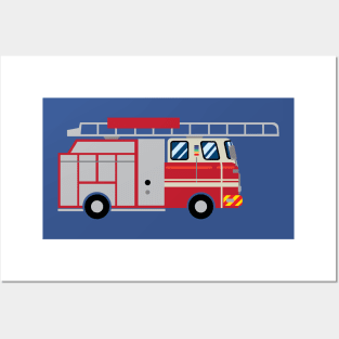 Fire fighting EngineTruck Posters and Art